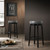 Set of 2 Gray and Brown Round Bar Stools with Swivel Seat 30" - IMAGE 3