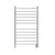 43" Stainless Steel Large Hardwired Straight Brushed 12 Bar Towel Warmer - IMAGE 3
