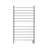 43" Stainless Steel Large Hardwired Straight Brushed 12 Bar Towel Warmer - IMAGE 4