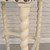 24" Beige and White Nailhead Trimmed Counter Stool with Barley Twist Legs - IMAGE 2
