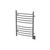 33.5" Stainless Steel Hardwired Curved 10 Brushed Bar Towel Warmer - IMAGE 1