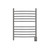 33.5" Stainless Steel Hardwired Curved 10 Polished Bar Towel Warmer - IMAGE 3