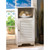 29.25" White Contemporary Solid Nantucket Storage Cabinet - IMAGE 2