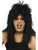 26" Black 1980's Style Long Tousled Hard Rocker Men Adult Halloween Wig Costume Accessory - One Size - IMAGE 1