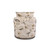 36" Beige Birdscript Low Back Swivel Chair with Rolled Arms and Nailhead Trim - IMAGE 5
