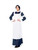 42" Blue and White Great War Nurse Women Adult Halloween Costume - Medium - IMAGE 2