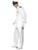 40" White and Black Deluxe Captain Men Halloween Costume - XL - IMAGE 2