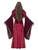 49" Red and Gold Deluxe Medieval Queen Women Adult Halloween Costume - Medium - IMAGE 3