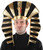 Gold and Black King Tut Men Adult Halloween Hat Costume Accessory - One Size - IMAGE 1