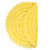 27.5" Yellow Round Crochet Bath Mat - IMAGE 4