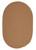 8' x 10' Bronze Brown Reversible Oval Handcrafted Area Rug - IMAGE 1