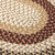 2' x 3' Black and Beige Hand Braided Oval Area Throw Rug - IMAGE 2