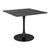 35.5" Black Industrial Square Dining Table - IMAGE 1