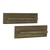Set of 2 Brown Rectangular Shelves with Ledge 25.75" - IMAGE 1