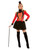 41" Red and Black Deluxe Ringmaster Women Adult Halloween Costume - Medium - IMAGE 1
