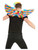 31" Red and Blue Unisex Adult Halloween Rainbow Wings Costume Accessory - One Size - IMAGE 2