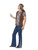 40" Blue and Brown 1960's Style Orion The Hippie Men Adult Halloween Costume - Small - IMAGE 2