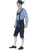 40" Blue and Brown Traditional Rutger Bavarian Men Adult Halloween Costume - Medium - IMAGE 3