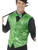 48" Green Sequin Waistcoat Men Adult Halloween Costume - Medium - IMAGE 1