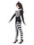 49" Black and White Cirque Sinister Jester Women Adult Halloween Costume - Large - IMAGE 3
