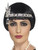 28" Silver 1920's Flapper Jewel Women Adult Halloween Headband Costume Accessory - One Size - IMAGE 1
