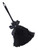 38" Black Gothic Maid Women Adult Halloween Duster Costume Accessory - One Size - IMAGE 1