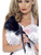 38" Black Gothic Maid Women Adult Halloween Duster Costume Accessory - One Size - IMAGE 2