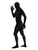 49" Black Second Skin Unisex Suit with Bumbag Halloween Costume - Extra Large - IMAGE 2
