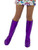 39" Purple 1960's Style Gogo Women Boot Covers Halloween Costume Accessory - One Size - IMAGE 1