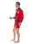 50" Red and Blue Baywatch Lifeguard Men Adult Halloween Costume - Medium - IMAGE 2