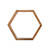 Set of 5 Wooden Hexagon Honeycomb Wall Shelves 12" - IMAGE 1