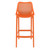41.25" Orange Solid Outdoor Patio Bar Stool - IMAGE 3