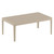 39.5" Taupe Brown Patio Solid Rectangular Lounge Coffee Table - IMAGE 1