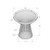 24.5" Silver Contemporary Round Accent Table - IMAGE 5