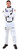 White and Black Astronaut Men Adult Halloween Costume for Teens - IMAGE 1