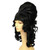 Black Beehive Style Halloween Wig Women Adult Costume Accessory - IMAGE 1
