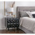 27" Black Geometric Patterned Two Drawer Nightstand - IMAGE 2