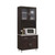 77.5" Brown and Gray Enclosed Kitchen Cabinet - IMAGE 1