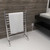 38" Stainless Steel 10 Cylindrical Polished Bars Freestanding Towel Warmer - IMAGE 3