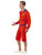 38" Red and Blue Baywatch Beach Lifeguard Men Adult Halloween Costume - Large - IMAGE 2