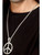 19" Silver 1960's Style Peace Sign Adult Men Hippie Medallion Chain Costume Accessory - One Size - IMAGE 1