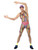 39.5" Vibrantly Colored 1990's Style Aerobics Instructor Men Adult Halloween Costume - Medium - IMAGE 1
