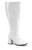White 1960's Style Gogo 300X Men Adult Halloween Boot Costume Accessory - Size 9 - IMAGE 1
