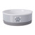 6" Vibrant Unique Paw Patch Stripe Gray Medium Pet Bowl - IMAGE 1