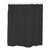 6' Solid Black Bathroom Collections and Essentials Shower Curtain Liner - IMAGE 1