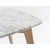 21.5" White and Beige Rectangular Italian Carrara Marble Side Table - IMAGE 5