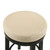 Set of 2 Ivory and Brown Round Bar Stools with Swivel Seat 30" - IMAGE 2