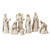 7 Piece White and Beige Nativity Figurine Set with Angel 7.5" - IMAGE 1