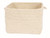 12" Neutral Beige Industrial Square Braided Storage Basket - IMAGE 1