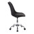 33.5" Black and Metallic Armless Office Task Chair with Buttons - IMAGE 4